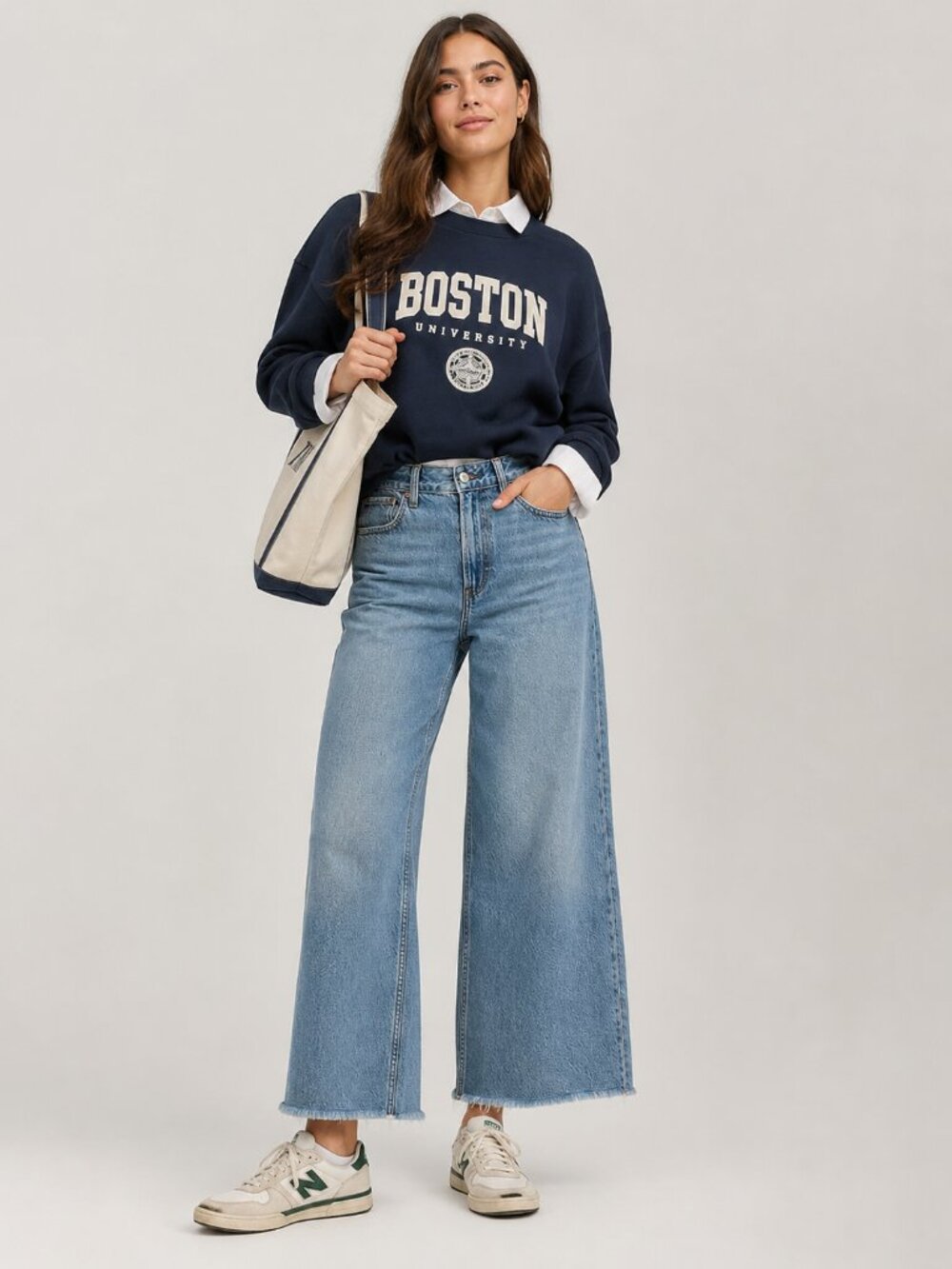 Abercrombie & Fitch Wide Leg Crop Jeans size 10